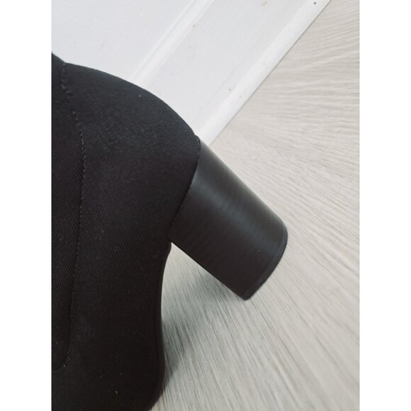 Blondo Sassy Waterproof Pointed Toe Sock Bootie Black Above Ankle Boots Shoes 10